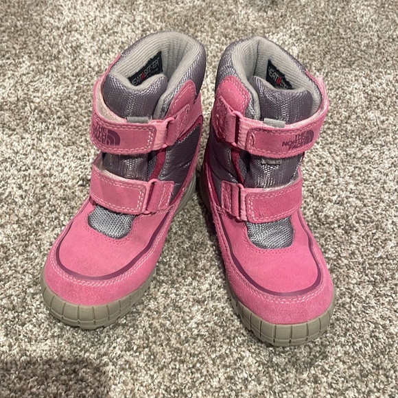 North Face pink Velcro boots. Size 13. - Picture 6 of 6